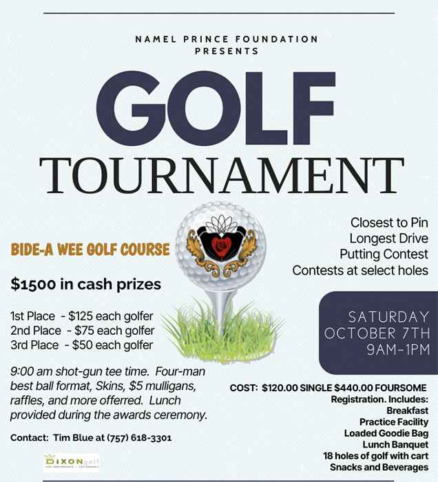 5th Annual Golf Tournament - Namel Prince Foundation